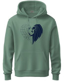 Adro Men'S Cotton Neck Hooded Sweatshirt (H24-Devi-Pt_Pista