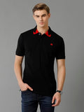 Adro Premium Cotton Polo For Men (Pn23-H-Pln-Bl_Black_2Xl)
