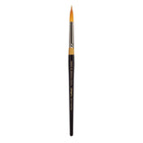 KINGART Premium Original Gold 943014 ROUND FLORAL PETAL Series Artist Brush, Golden Taklon Synthetic Hair, Short Handle, for Ac
