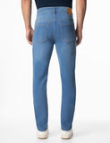 Inkd Men'S Contrast Stitch Stretchable Regular Fit Jeans,High Tide,High Tide,36