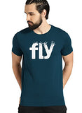 Adro Fly Mens Cotton Printed T-Shirts (R21-M-Fly-Sb_Teal_L)