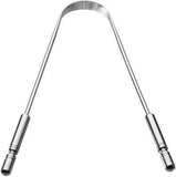 Shreenik Stainless Steel Tongue Cleaner With Steel Grip Set Of 1 Piece|High Qualitiy Steel Tongue Cleaner_1 Pis