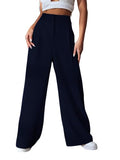Leriya Fashion Trouser for Women | Trouser Pants for Women | Trouser for Women | (Large, Blue)