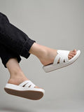 Shoetopia Women'S Block Heel Sandal,White,6,B0CXJ31N78