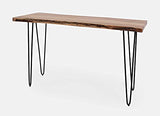 Jofran Nature'S Edge 50 Modern Solid Wood Live Edge Console Sofa Table, Natural
