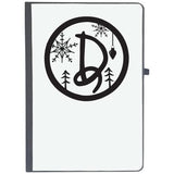 Udnag Ruled Notebook Diary Christmass | Christmas Monogram D, [A5 80Pages 80Gsm]