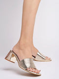 Shoetopia Women'S Stiletto Heel Sandal,Gold,4,B0CXJ9TRRH