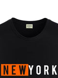 Adro Tshirt For Men | Printed T Shirt For Men | 100% Cotton T-Shirt |Printed T Shirt | T-Shirts | Rn24-Nky-Bl-L Black