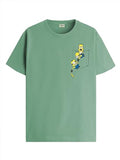 ADRO Tshirt for Men | Anime T Shirt for Men | 100% Cotton Tshirt | Graphic Printed T-Shirt | Chest Printed Tshirt | Minion Anime Tshirt | T-Shirts| RN24-STICK-MINI-PT-L Pista,Pista