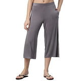 Enamor Rayon Women'S Relaxed Casual Pants (E064_Ash Grey_Xl)