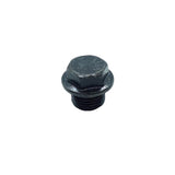 CDQBWKJGFJ M16X1.5 Plug Metric Male Thread Hex Head Pipe Plug with Flange Black Carbon Steel Fitting for Terminate Pipe Ends 2 P