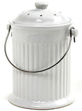 Norpro 93 1 Gallon White Compost Keeper Crock