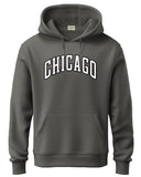 Adro Men'S Cotton Neck Hooded Sweatshirt (H24-Cago-Sg_Steel Grey