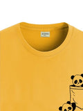 Adro Tshirt For Men | Printed T Shirt For Men | 100% Cotton T-Shirt |Printed T Shirt | T-Shirts | Rn24-Poc-Mu-Xl Mustard