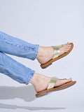 Shoetopia Ethnic Golden Flats For Women & Girls /Eu42,Golden,9,B0F9FLH2K1