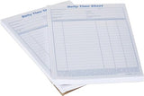 Daily Time And Job Sheets, 6 X 9-1/2, 100/Pad, 2/Pack