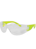 MAGID Y10 Gemstone Myst Colored Temple Protective Eyewear with High viz Green with Clear Lens (48 Pair) (Y10621C-48)