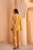 Anni Designer Women'S Cotton Blend Printed Ethnic Co-Ord Set (Cooper Yellow_S_Yellow_Small),Yellow,S,Cotton Blend,Regular,Kurta