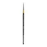 KINGART Premium Original Gold 9650-5/0 Spotter Series Artist Brush, Golden Taklon Synthetic Hair, Short Handle, for Acrylic, Wat