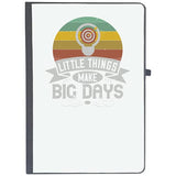 Udnag Ruled Notebook Diary Motivational | Little Things Make Big Days, [A5 80Pages 80Gsm]