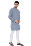 Divisive Men'S Thread Embroidered Cotton Blend Only Slim Fit Kurta (Dkrt727_M_Grey)
