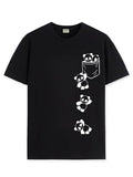Adro Men'S Solid Regular Fit T-Shirt (Rn24-Poc-Bl_Black