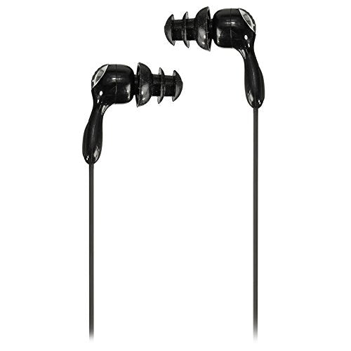 SWMIUSK IPx8 Waterproof Underwater Headphones for Swimming laps, Diving, Hot Tub Spa, Freediving Earbud (Black & Silver)