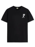 ADRO Men's Solid Regular Fit T-Shirt (RN24-STICK-KK-BL_Black,Black