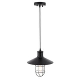 Living District Flaneur 1-Light Metal Pendant In Black Finish