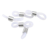 ATORSE 2x50Pcs Ends Eyeglass Glasses Holder Repair Chain Cord Loop Ends White Silver