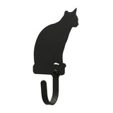 New - Wall Hook Small - Cat Sitting by Village Wrought Iron Inc