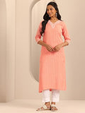 Libas Women'S Cotton Regular Kurta (29198_Peach Peach M