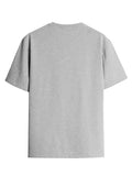 Adro Men'S Solid Regular Fit T-Shirt (Rcm2-Pln-Gr-Nb_Grey,Navy