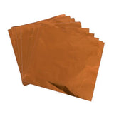 ATORSE 2x100x Chocolate Candy Package Paper Aluminum foil Wrappers Orange 8 x 8cm