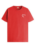 Adro Men'S Solid Regular Fit T-Shirt (Rn24-Stick-Half-Rd_Red