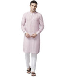See Designs Pink Regular Fit Self Pattern Kurta_Sdmskt1283L