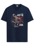 Adro Men'S Graphic Printed 100% Cotton T-Shirt - Regular Fit, Printed T-Shirts For Men (Rn24-Bcl-Nb_Navy_2Xl)