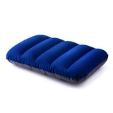 Velvet Air Pillow Cushion, Travel Headrest, Neck Pillow, Sleeping, Navy Blue, Portable 1 Quantity