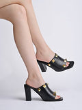 Shoetopia Girls Heel-1410 Black Heeled Sandal - 6 Uk (Girls-Heel-1410-Black),Black,6,B0CQK4LPV5