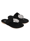 Shoetopia Girls Flat-727 Black Flat Sandal - 5 Uk (Girls-Flat-727-Black),Black,5,B0CRPGCSZ9