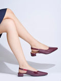 Shoetopia Solid Pointed Toe Cherry Pumps For Women & Girls /Eu37,Cherry,4,B0FF3C9YYK