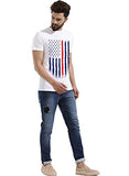 Adro Men'S Regular Fit T-Shirt (Rnr-M-Usa-Wh_White_M)