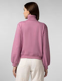 Fyltr Women'S Drop Shoulder Boxy Fit Sweatshirt With Turtle Neck & Balloon Sleeve Peony Pink,Peony Pink,Peony Pink,2Xl
