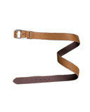 French Crown MenS Brown Leather Free Lightweight Handcrafted Belt (Size 34)