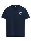 Adro T-Shirts For Menchest Printed T-Shirt For Mencotton Tshirt For Men|Rn24-Stick-Half-Nb-Xl Navy Blue