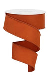 Solid Diagonal Weave Wired Edge Ribbon, 10 Yards (1.5 Inch, Autumn)