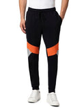Fyltr Men'S Colourblock Joggers With Elasticated Waist And Contrast Drawstrings,Every Ebony,Every Ebony,36