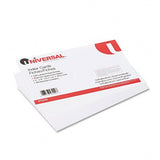 Unruled Index Cards, 5 x 8, White, 100 per Pack [Set of 4]