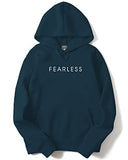 Adro Men'S Cotton Neck Hooded Sweatshirt (H22-M-Frl-Sb_Teal_Xl)