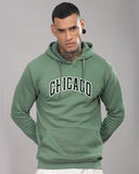 Adro Men'S Cotton Neck Hooded Sweatshirt (H24-Cago-Pt-M_Pista)